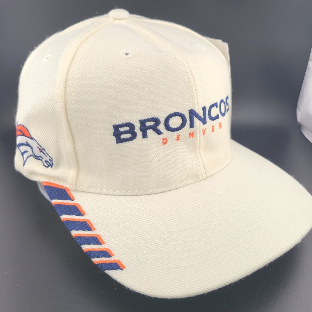 Sports Specialties Denver Broncos NFL The Blitz Cap Mens Cream Strapback Hat